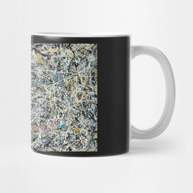 Jackson pollock abstract colorful by Linnystore